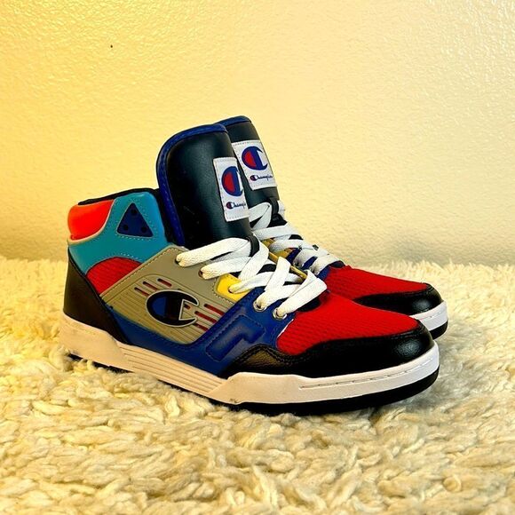 Champion Other - Champion 3 on 3 Hi Top Black Multi-color Men's Shoes